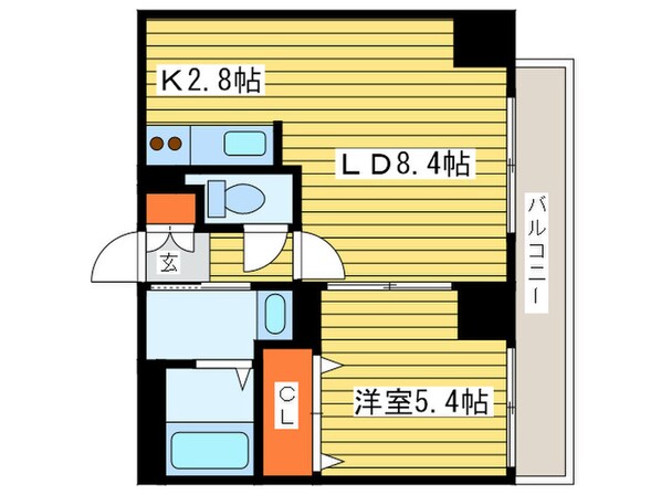 Ｎ６ウエスト１１・Ｍの物件間取画像